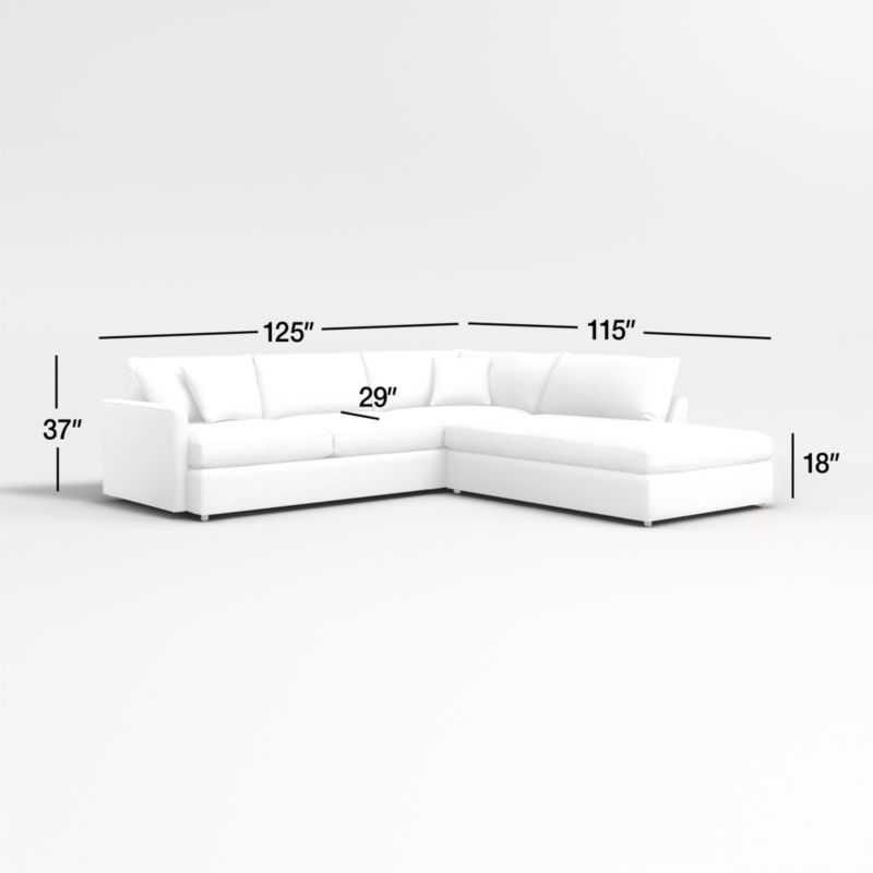 View Lounge Deep 2-Piece Right-Arm Bumper Sectional Sofa - image 3 of 10