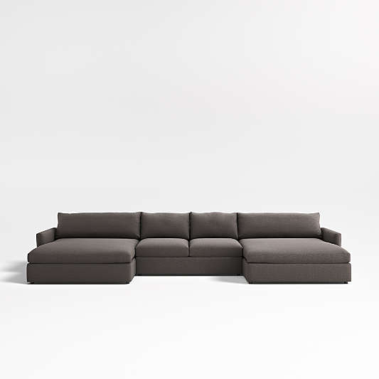 Lounge 3-Piece Double Chaise Sectional Sofa