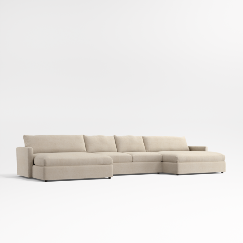 Lounge 3-Piece U-Shaped Sectional Sofa with Double Extra Wide Chaise Lounge - image 11 of 13