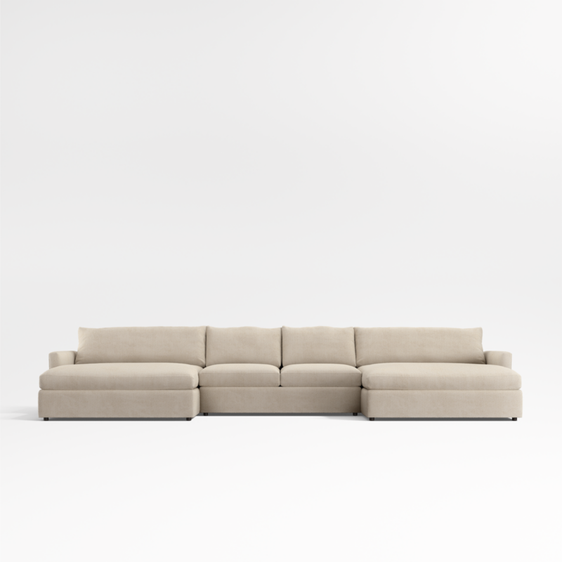 Lounge 3-Piece U-Shaped Sectional Sofa with Double Extra Wide Chaise Lounge - image 0 of 13