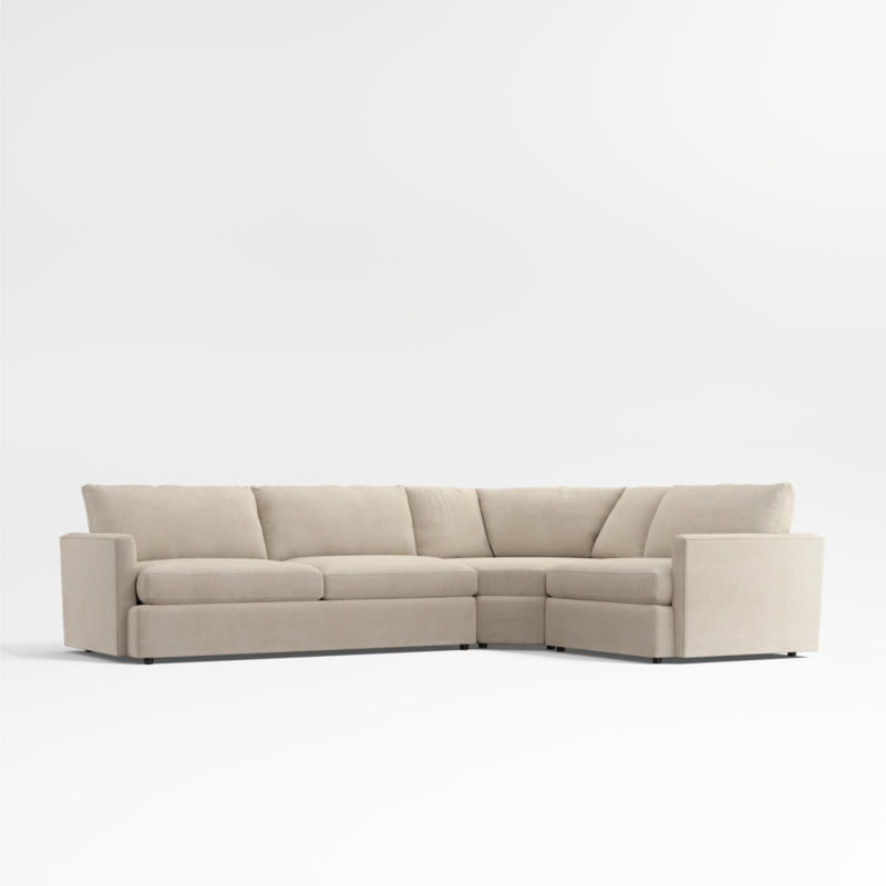 Lounge 3-Piece L-Shaped Wedge Sectional Sofa - image 0 of 17