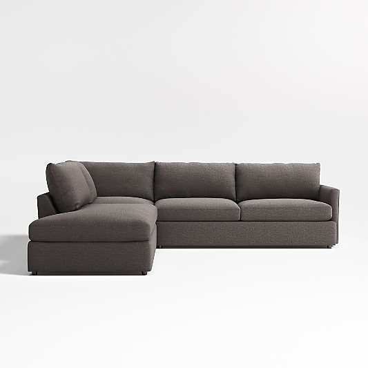 Lounge 3-Piece Left-Arm Bumper Sectional Sofa