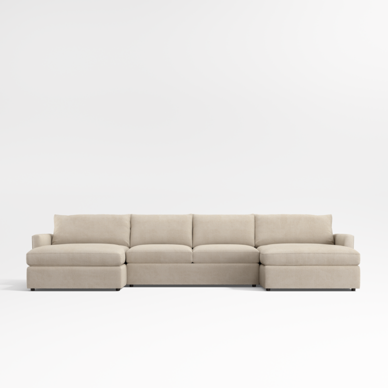 Lounge 3-Piece U-Shaped Sectional Sofa with Double Chaise Lounge - image 0 of 13