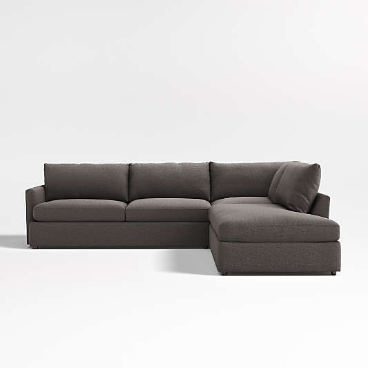 Lounge 3-Piece Right-Arm Bumper Sectional Sofa