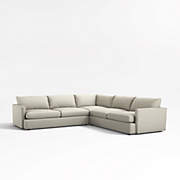 Lounge Deep 3 Piece Sectional Sofa Crate Barrel
