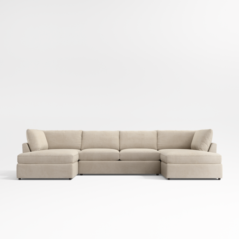 Lounge 3-Piece U-Shaped Sectional Sofa with Double Corner Bumper - image 0 of 13