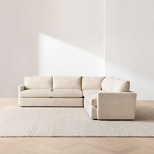 Lounge 3-Piece L-Shaped Sectional Sofa