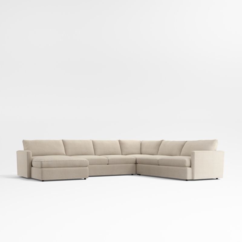 Lounge 4-Piece L-Shaped Sectional Sofa with Left-Arm Storage Chaise - image 1 of 13