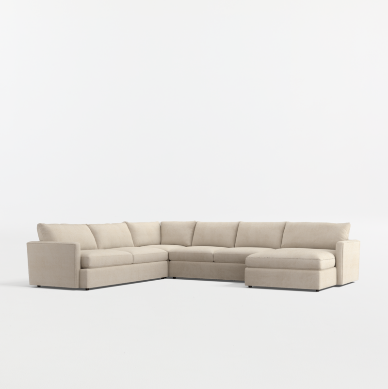 Lounge 4-Piece L-Shaped Sectional Sofa with Storage Chaise Lounge - image 10 of 17