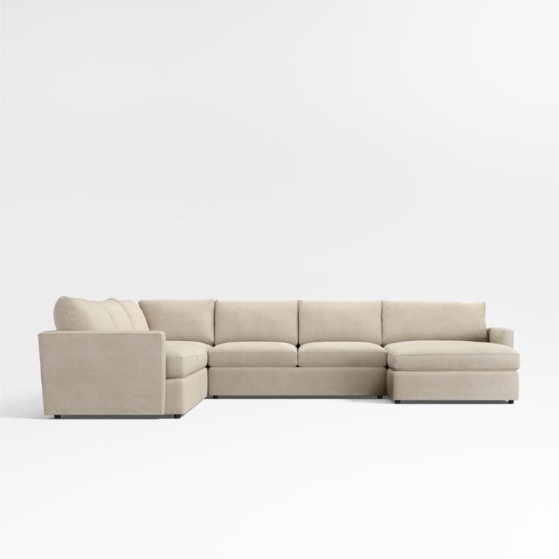 Lounge 4-Piece L-Shaped Sectional Sofa with Right-Arm Storage Chaise - image 1 of 12