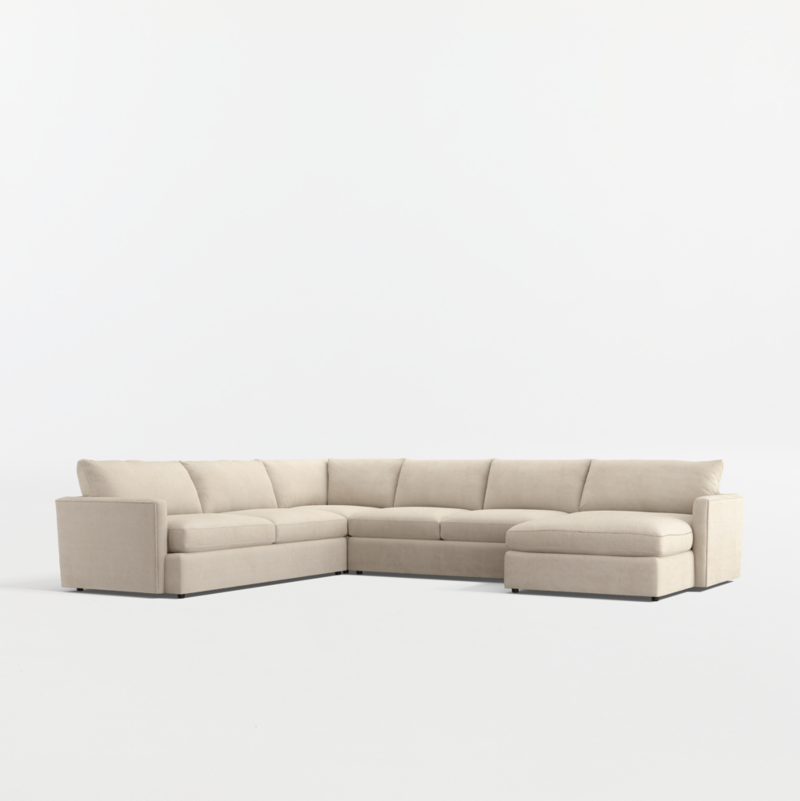 Lounge 4-Piece L-Shaped Sectional Sofa with Chaise Lounge - image 0 of 16
