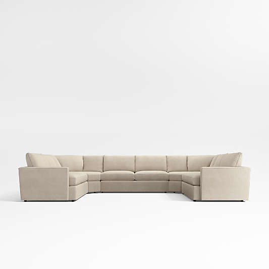 Lounge 5-Piece U-Shaped Wedge Sectional Sofa
