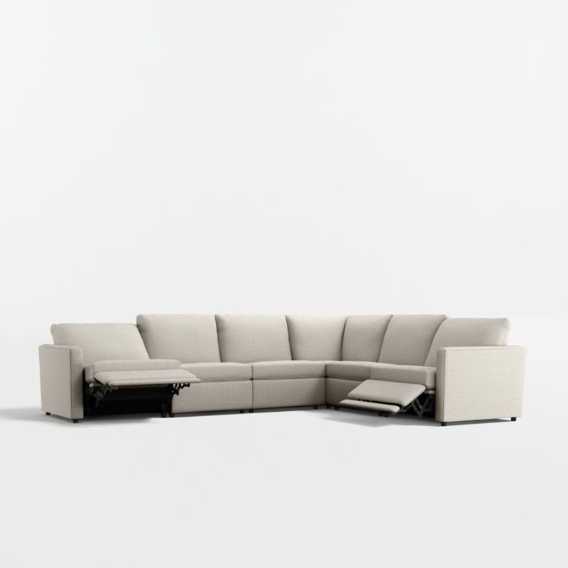 Lounge 6-Piece L-Shaped Power Dual-Reclining Sectional Sofa - image 10 of 11