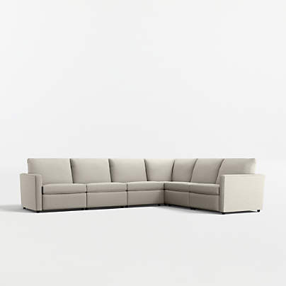 Lounge 6-Piece L-Shaped Power Dual-Reclining Sectional Sofa