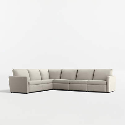 Lounge 6-Piece L-Shaped Power Dual-Reclining Sectional Sofa
