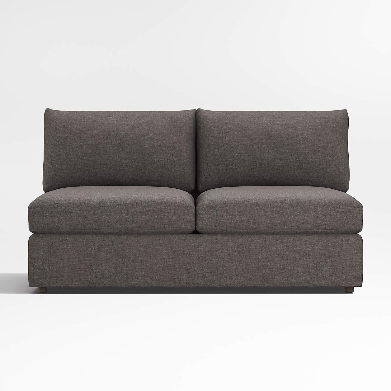 Lounge Armless Loveseat + Reviews Crate & Barrel