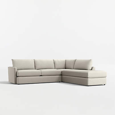 Lounge Classic 3-Piece L-Shaped Sectional Sofa with Bumper
