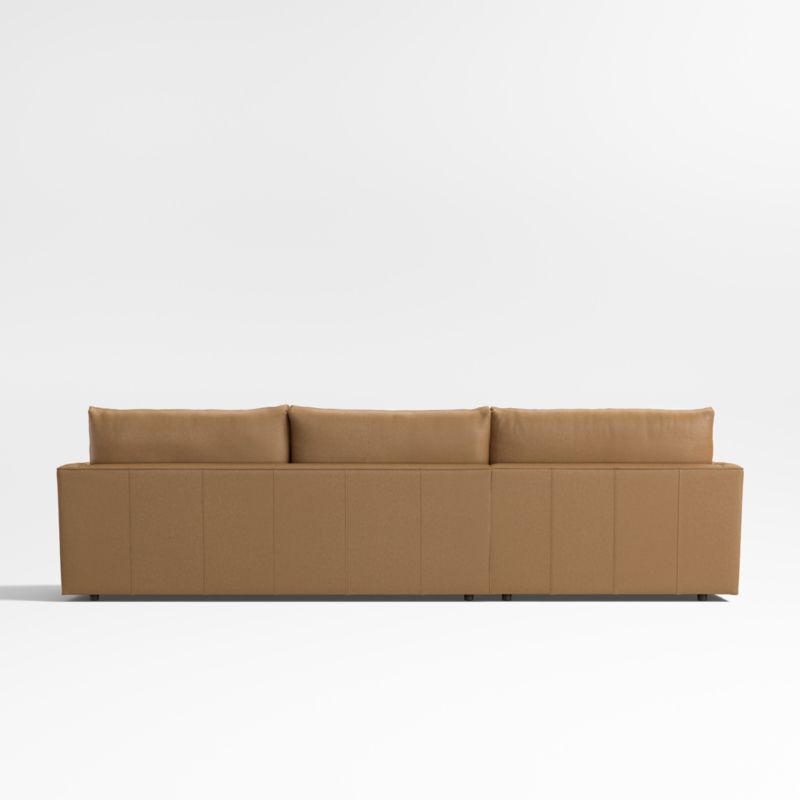 Lounge Classic Leather 2-Piece Chaise Sectional Sofa - image 5 of 7