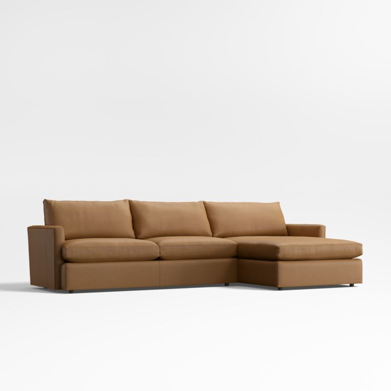 Lounge Classic Leather 2-Piece Chaise Sectional Sofa - image 3 of 7