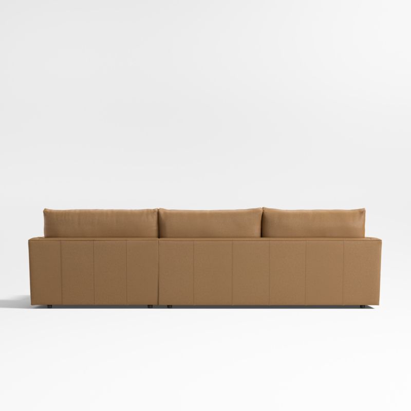 Lounge Classic Leather 2-Piece Chaise Sectional Sofa - image 5 of 7