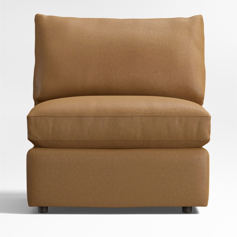 Lounge Classic Leather Armless Chair 32" - image 0 of 3