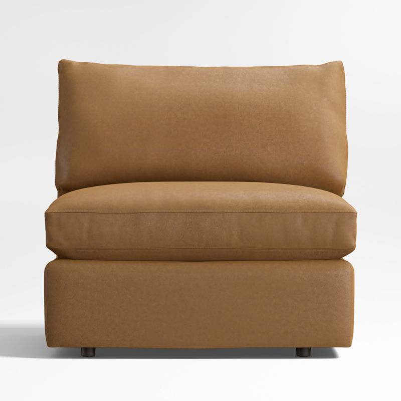 Lounge Classic Leather Armless Chair 37" - image 0 of 3