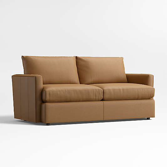 Lounge Classic 73" Leather Apartment Sofa