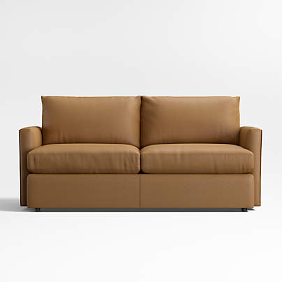 Lounge Classic 73" Leather Apartment Sofa