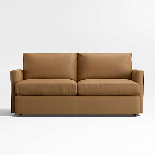 Lounge Classic 73" Leather Apartment Sofa