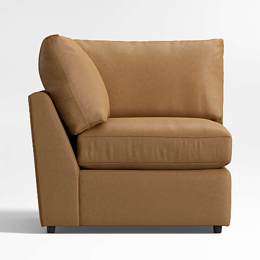 Lounge Classic Leather Corner Chair Sectional Piece