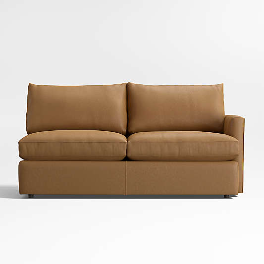 Lounge Classic Leather Right-Arm Apartment Sofa Sectional Piece