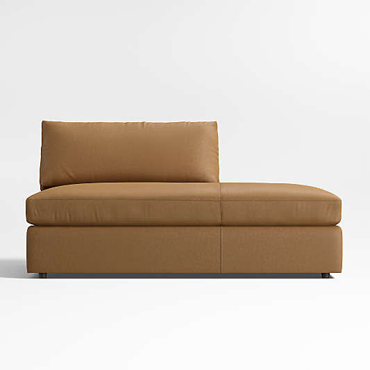 Lounge Classic Leather Right-Arm Bumper Sectional Piece