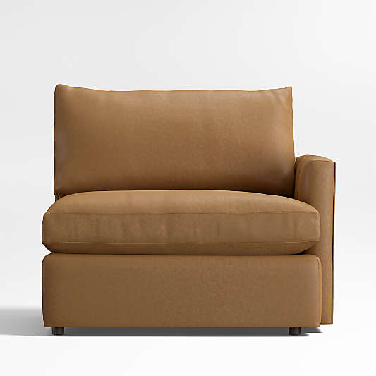 Lounge Classic Leather Right-Arm Chair Sectional Piece