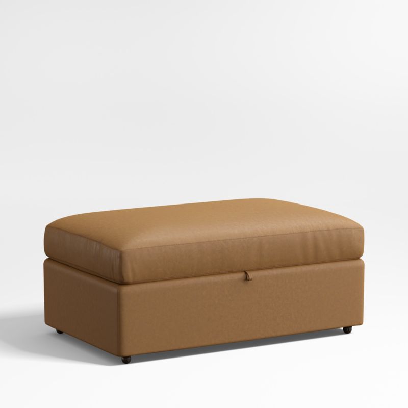 Lounge Classic Leather Storage Ottoman - image 3 of 5