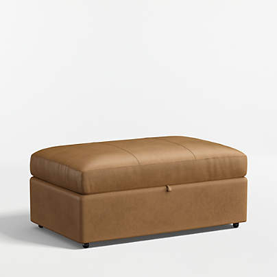 Lounge Classic 43" Leather Storage Ottoman