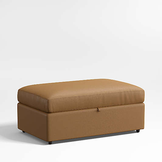 Lounge Classic 43" Leather Storage Ottoman