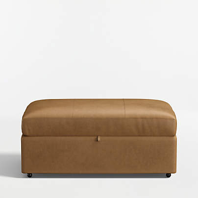 Lounge Classic 43" Leather Storage Ottoman