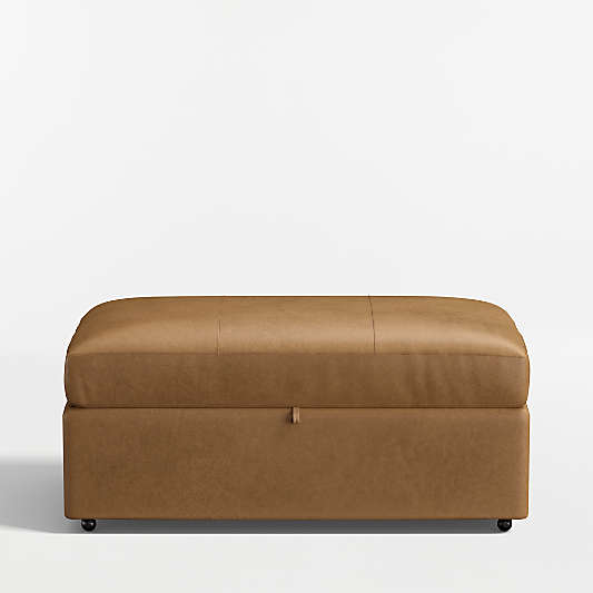 Lounge Classic 43" Leather Storage Ottoman