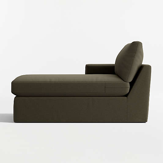 Lounge Classic Left-Arm Chaise Lounge Slipcovered Sectional Piece