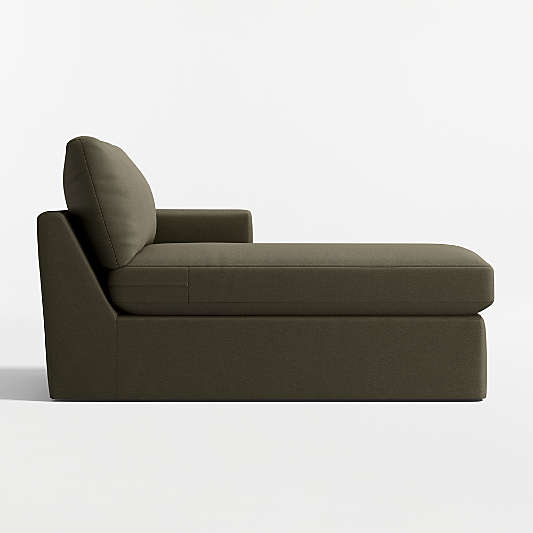 Lounge Classic Right-Arm Chaise Lounge Slipcovered Sectional Piece