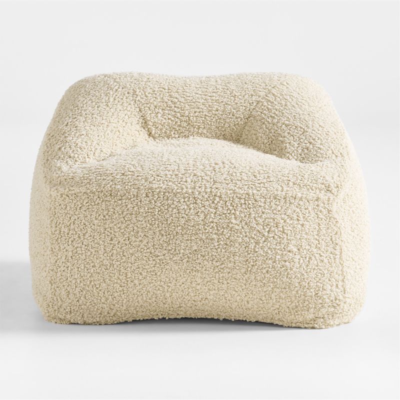 Ivory Sherpa Kids Lounge Chair - image 2 of 7