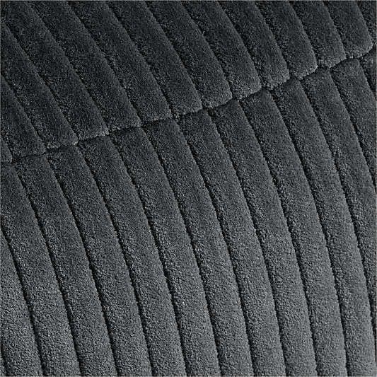 Charlie Charcoal Grey Organic Cotton Velvet Corduroy Kids Lounge Chair