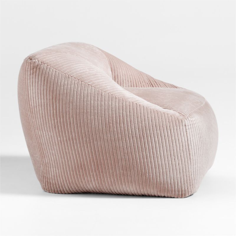 Classic Mauve Purple Velvet Corduroy Kids Lounge Chair - image 2 of 5