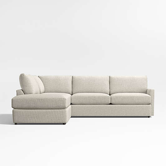 Lounge Classic 2-Piece Sectional Sofa with Bumper