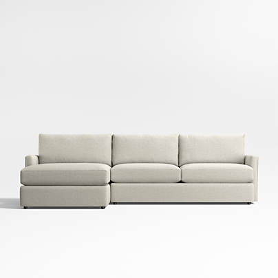 Lounge Classic 2-Piece Sectional Sofa with Chaise