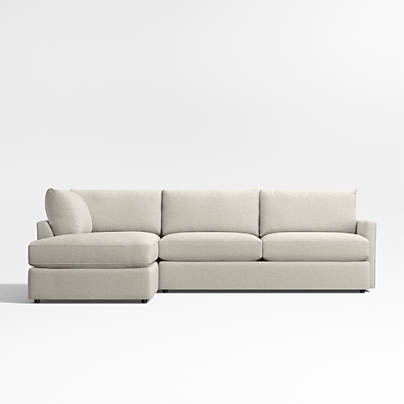 Lounge Classic 2-Piece Sectional Sofa with Bumper