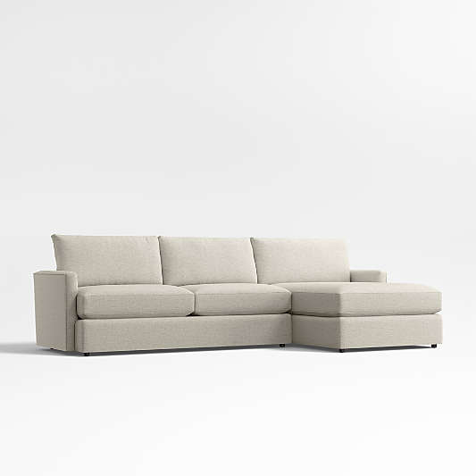 Lounge Classic 2-Piece Sectional Sofa with Chaise Lounge