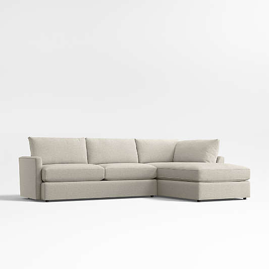 Lounge Classic 2-Piece Sectional Sofa with Bumper