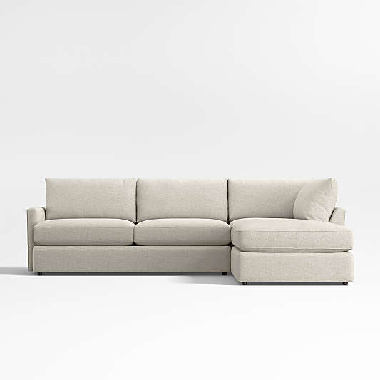 Lounge Classic 2-Piece Sectional Sofa with Bumper