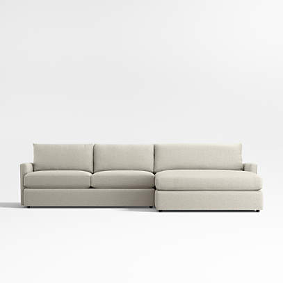 Crate and barrel lounge ii double chaise new arrivals